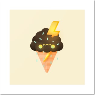 Chocolate Rain Ice Cream Posters and Art